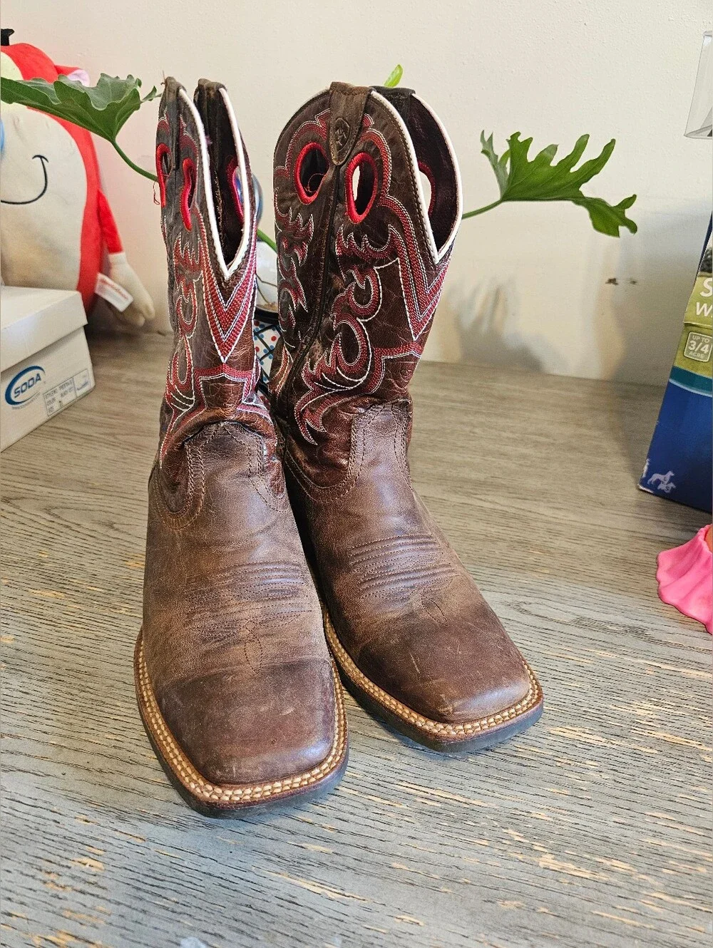 Ariat Heritage Crossfire Western Boot Mens 8.5D Cowboy Boots Square Toe